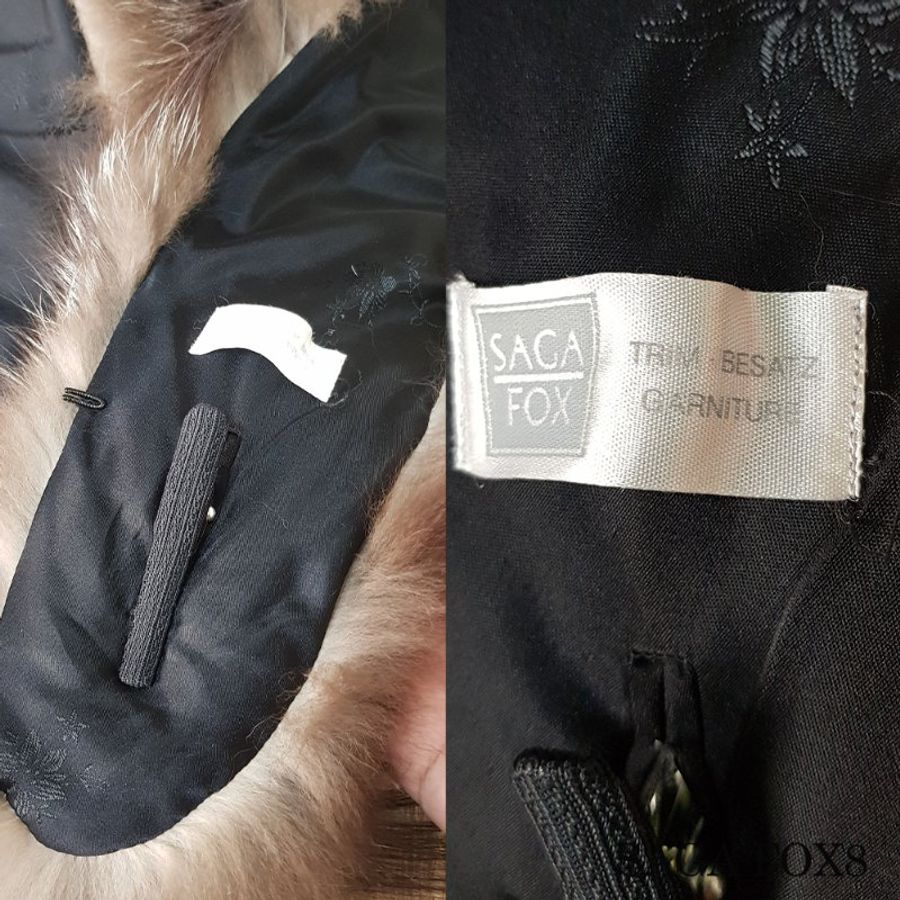 【SAGA FOX】真品狐狸毛*日式和服披肩*狐狸毛圍巾*毛皮披肩*皮草(fox8)-4