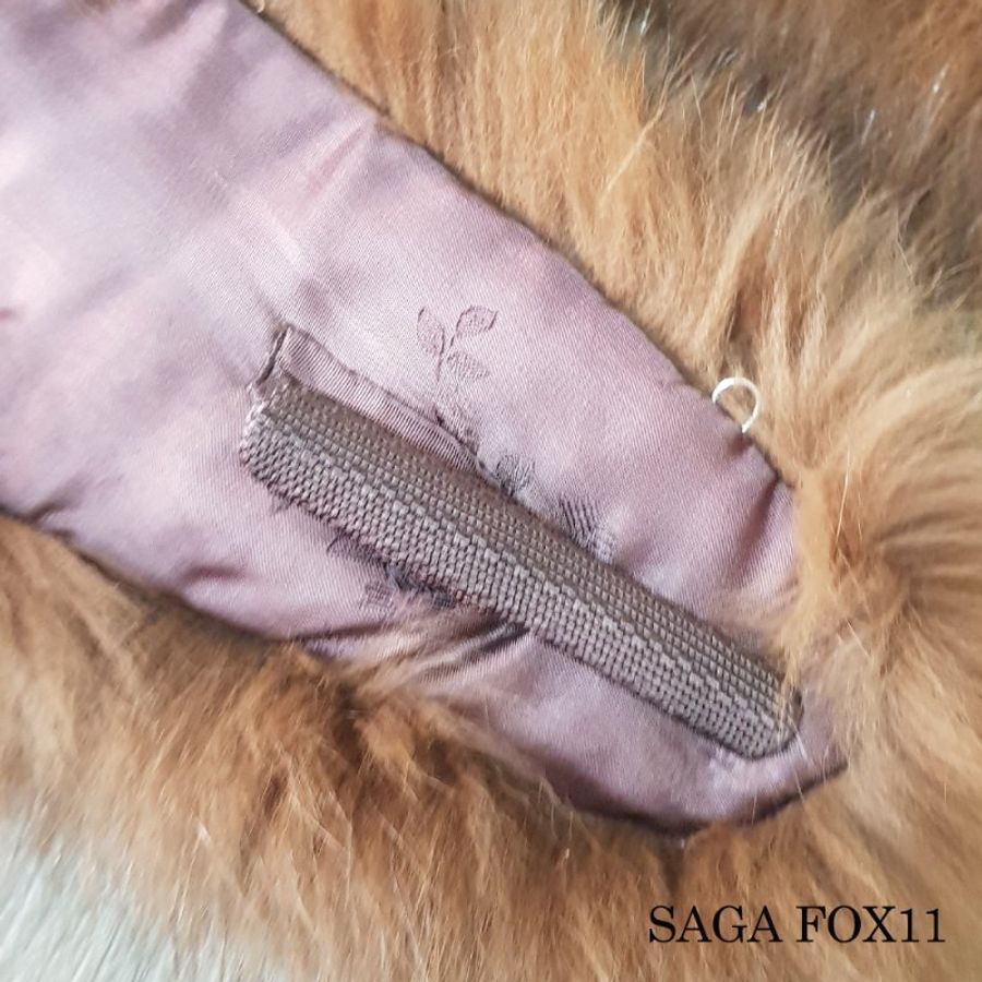 【SAGA FOX】真品狐狸毛*日式和服披肩*狐狸毛圍巾*毛皮披肩*皮草(fox11)-4