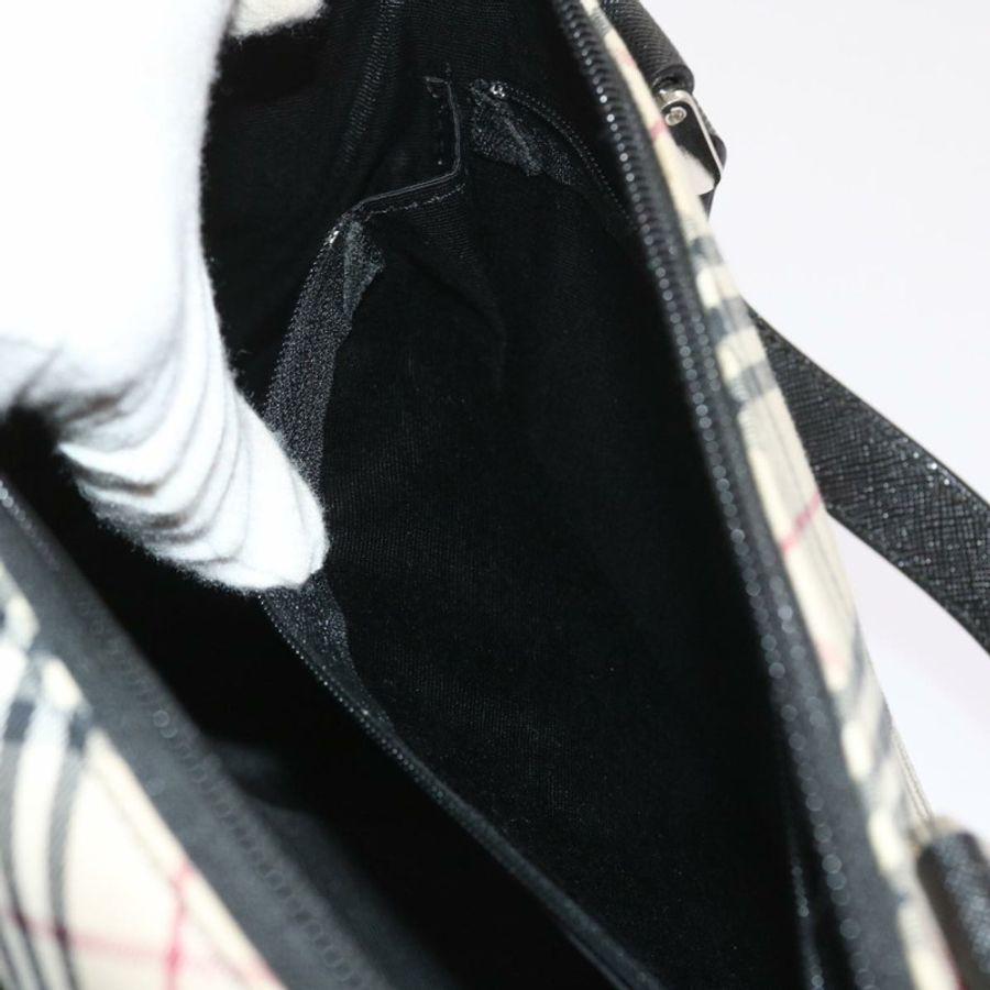【日本直送】BURBERRY Nova 格紋手提包 尼龍帆布 米色 正品 ep2098-11