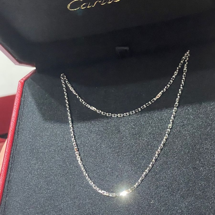 Cartier 卡地亞 18K白金項鍊(配珠寶襯鍊)-5