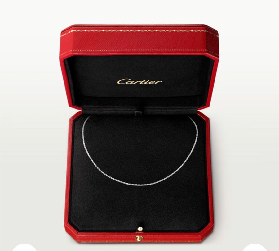 Cartier 卡地亞 18K白金項鍊(配珠寶襯鍊)-1