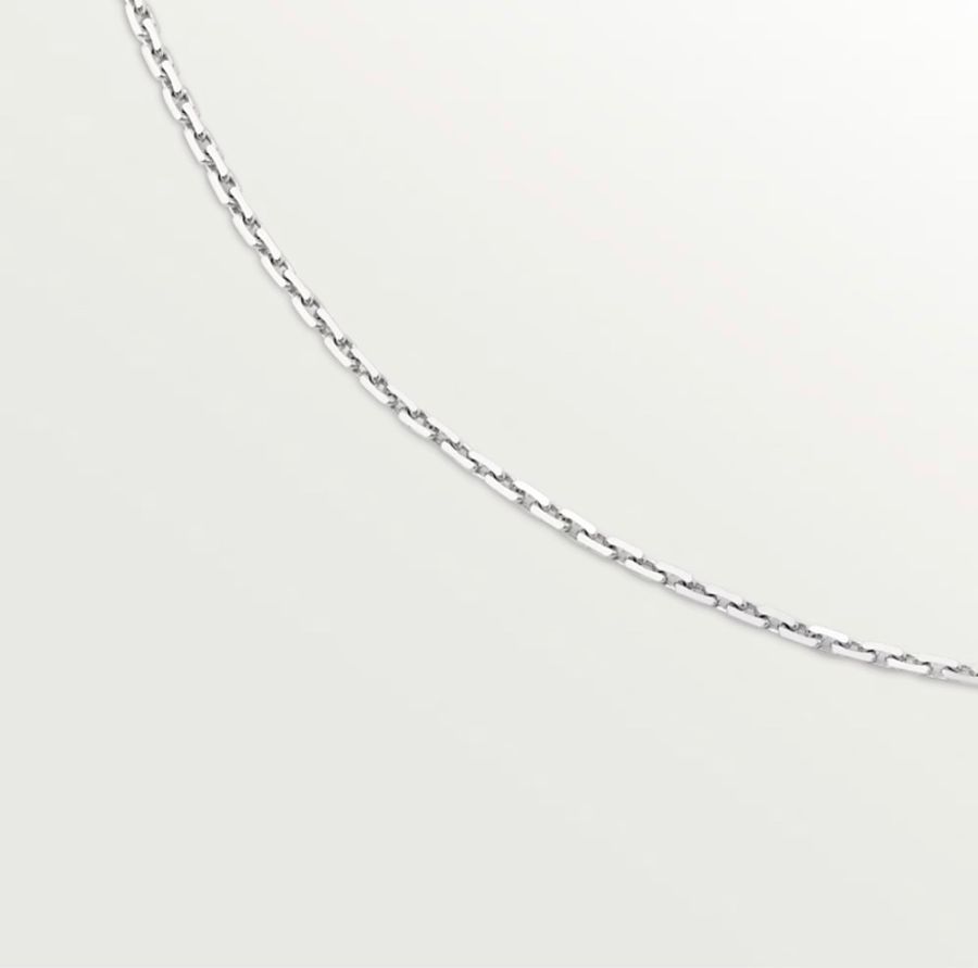 Cartier 卡地亞 18K白金項鍊(配珠寶襯鍊)-10
