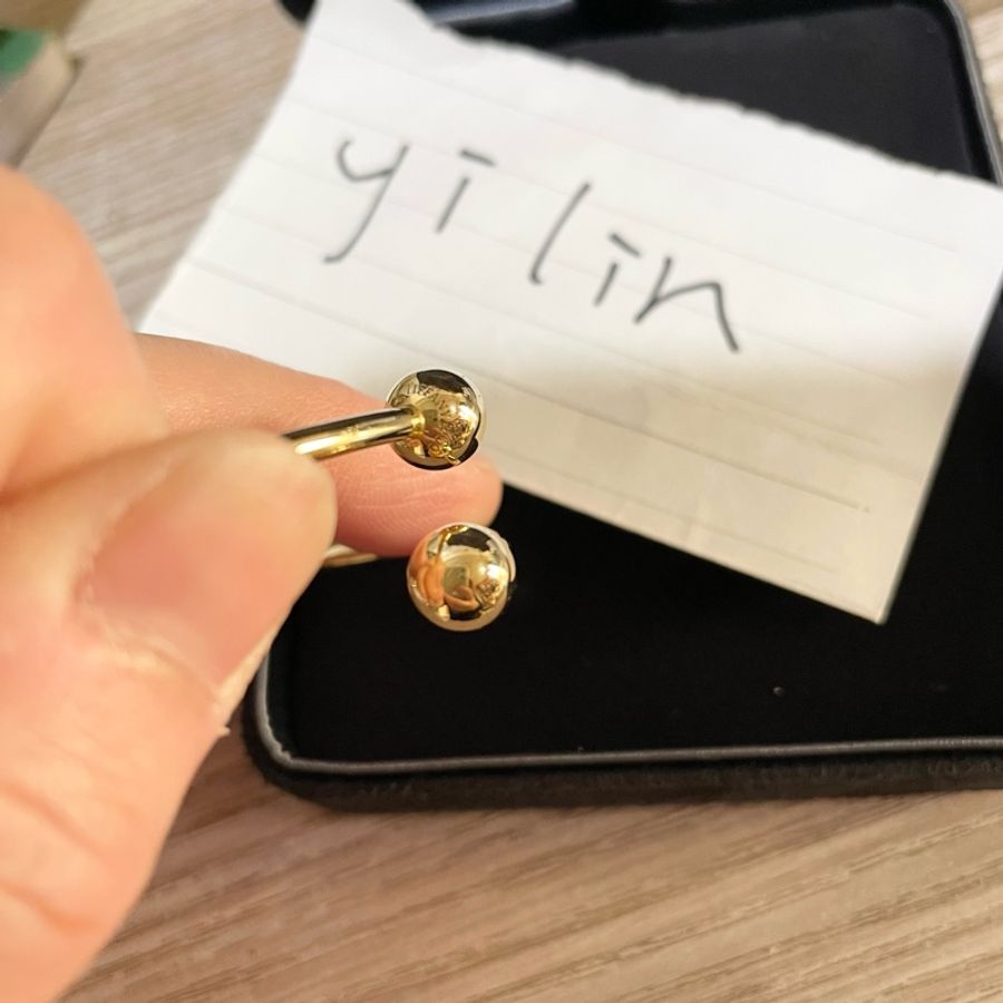 Tiffany&co Au750 絕版黃k金手環-7