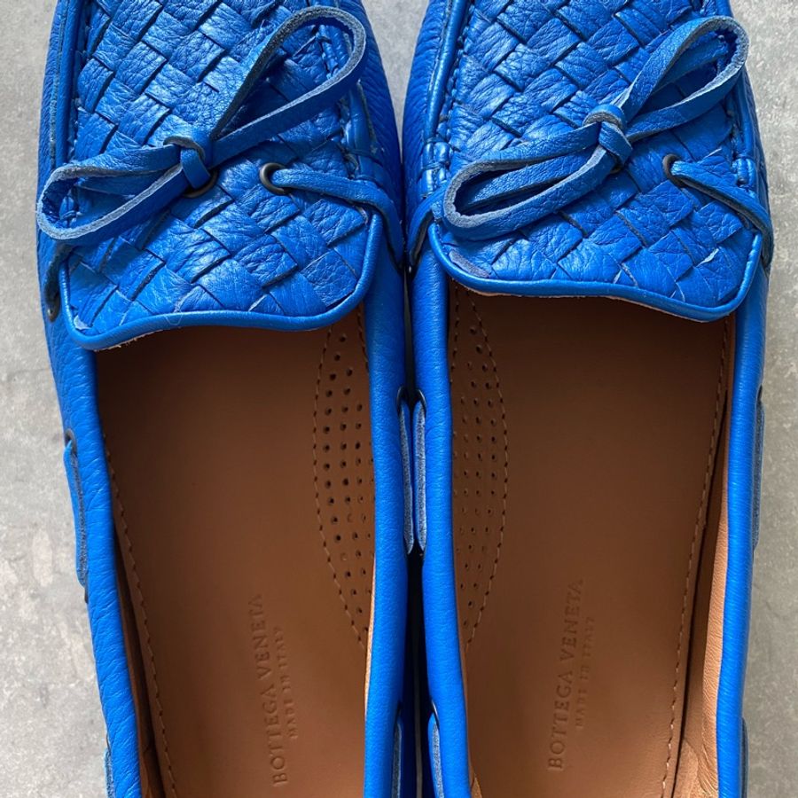Bottega Veneta 經典款編織平底鞋37號-4