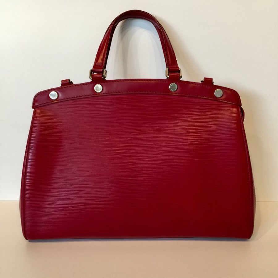 Louis Vuitton 暗紅色 EPI皮 提背二用包 /手提包 /肩背包-1