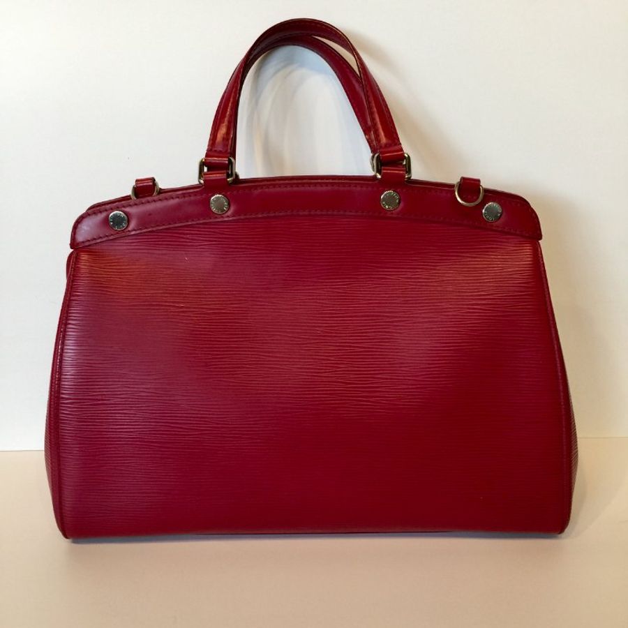 Louis Vuitton 暗紅色 EPI皮 提背二用包 /手提包 /肩背包-2