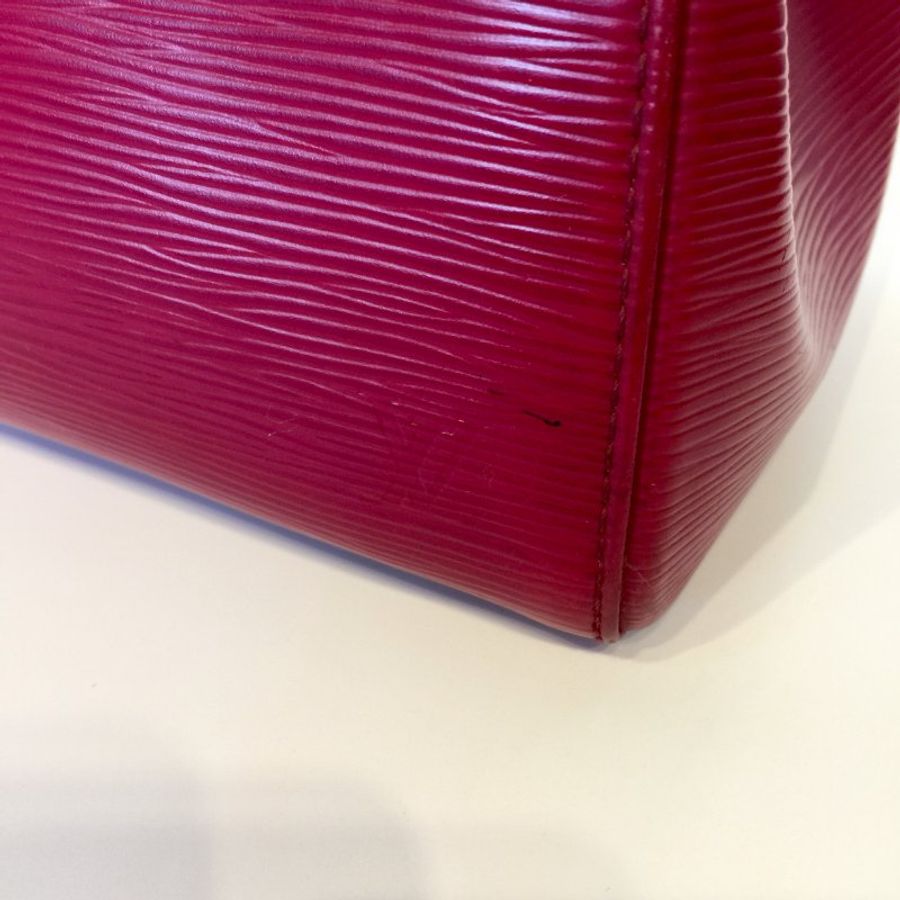 Louis Vuitton 暗紅色 EPI皮 提背二用包 /手提包 /肩背包-13