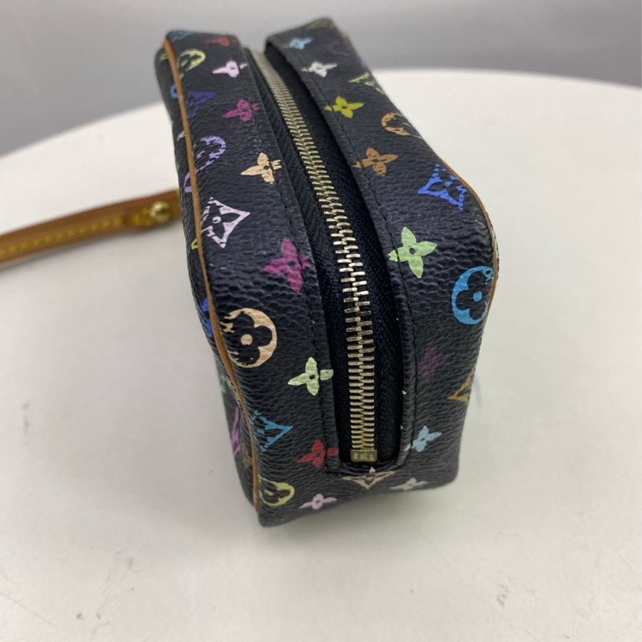 LOUIS VUITTON Multicolor Trousse Wapity Accessory Pouch Black M58034 Auth yk2430-4