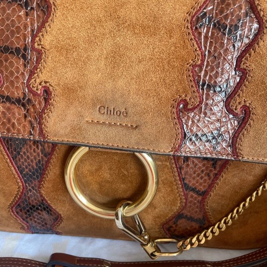 Chloé FAYE LEATHER HANDBAG-10