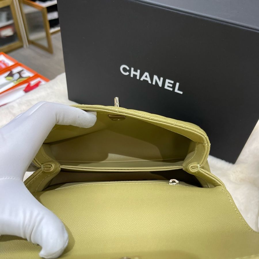 Chanel coco handle 細號 芥辣黃 X022-6