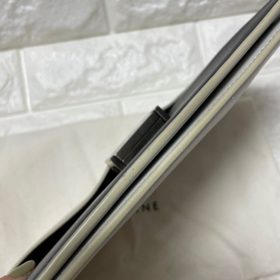 Celine DIAMOND CLUTCH LEATHER CLUTCH BAG-3