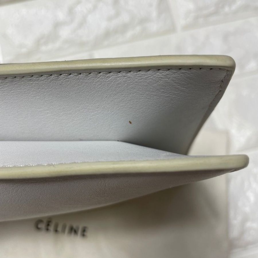 Celine DIAMOND CLUTCH LEATHER CLUTCH BAG-5