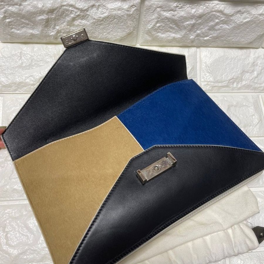 Celine DIAMOND CLUTCH LEATHER CLUTCH BAG-8