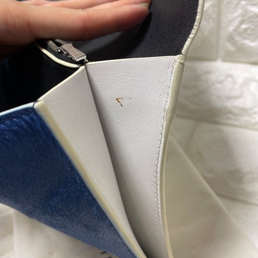Celine DIAMOND CLUTCH LEATHER CLUTCH BAG-12