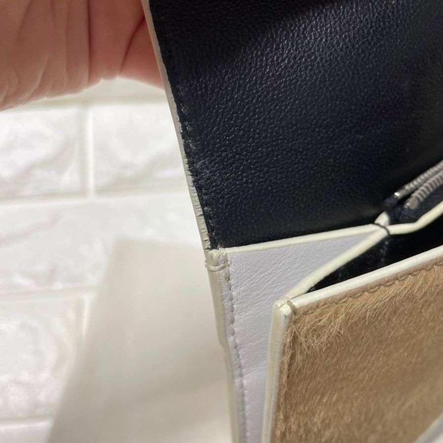 Celine DIAMOND CLUTCH LEATHER CLUTCH BAG-14