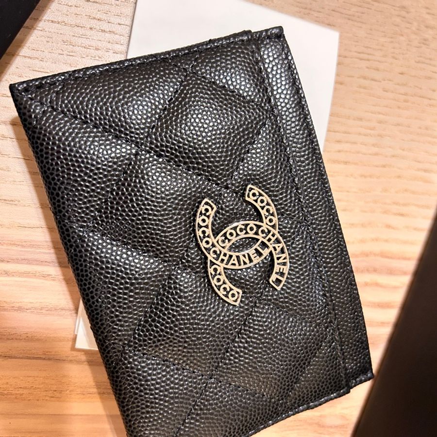 chanel 卡片夾 荔枝牛皮(caviar魚子醬皮)-2