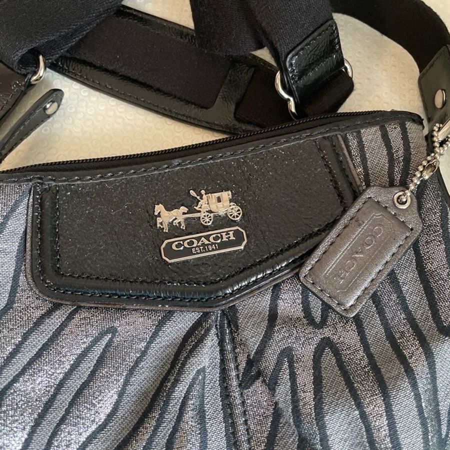 Coach CANVAS COURIER CROSSBODY CLOTH CROSSBODY BAG-1