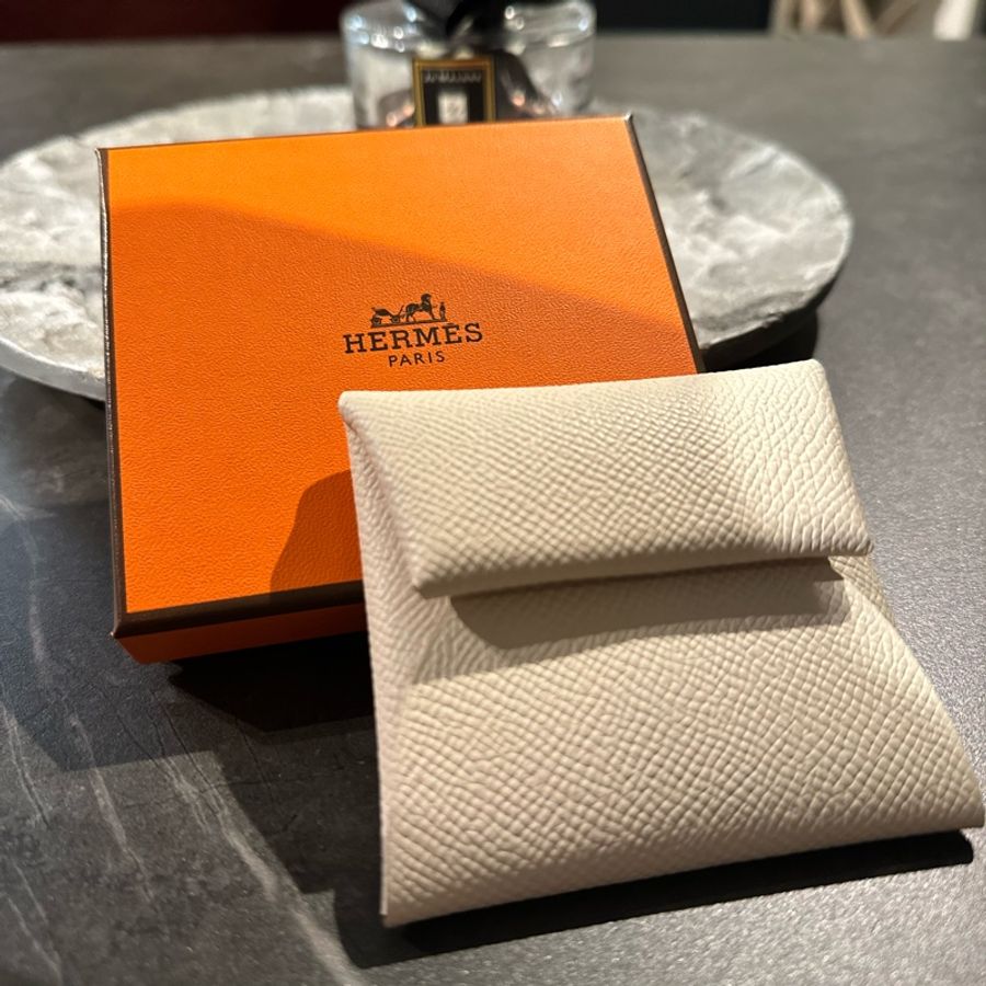 全新 Hermes愛馬仕 Bastia零錢包,EPSON皮質-1