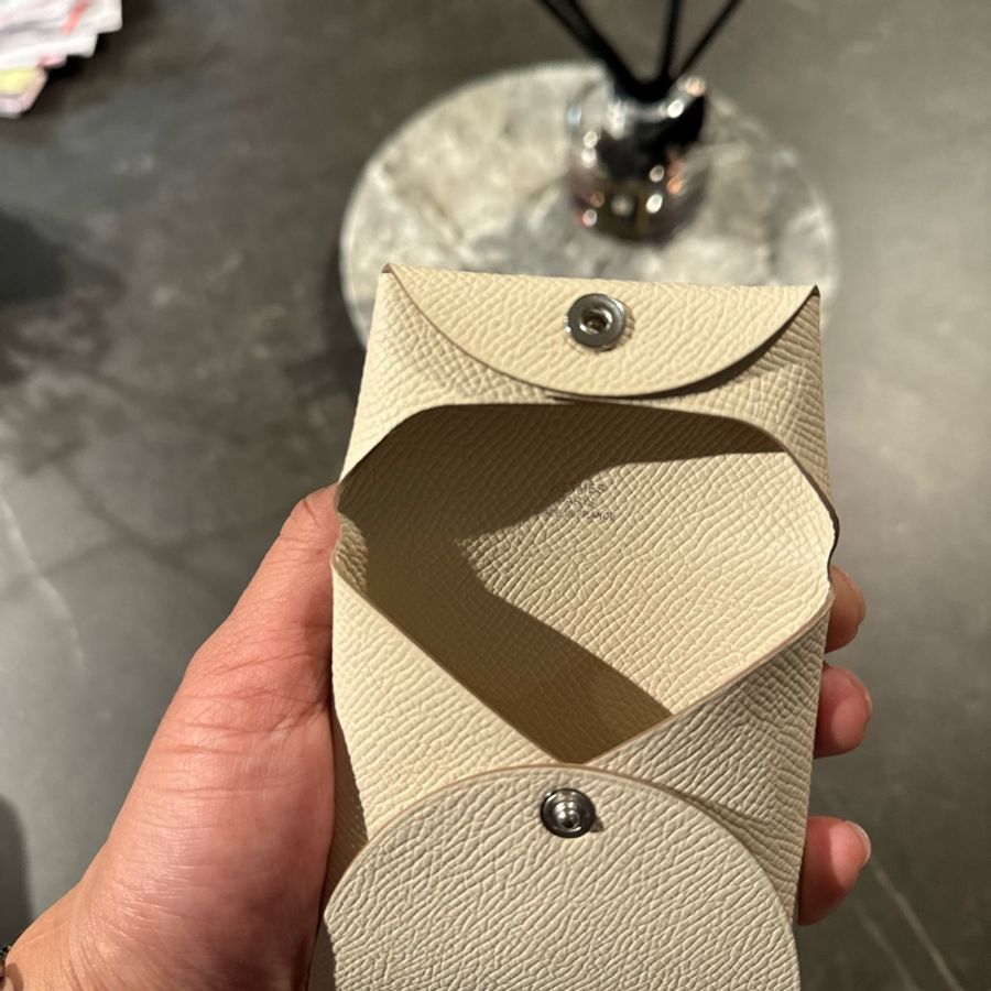 全新 Hermes愛馬仕 Bastia零錢包,EPSON皮質-4