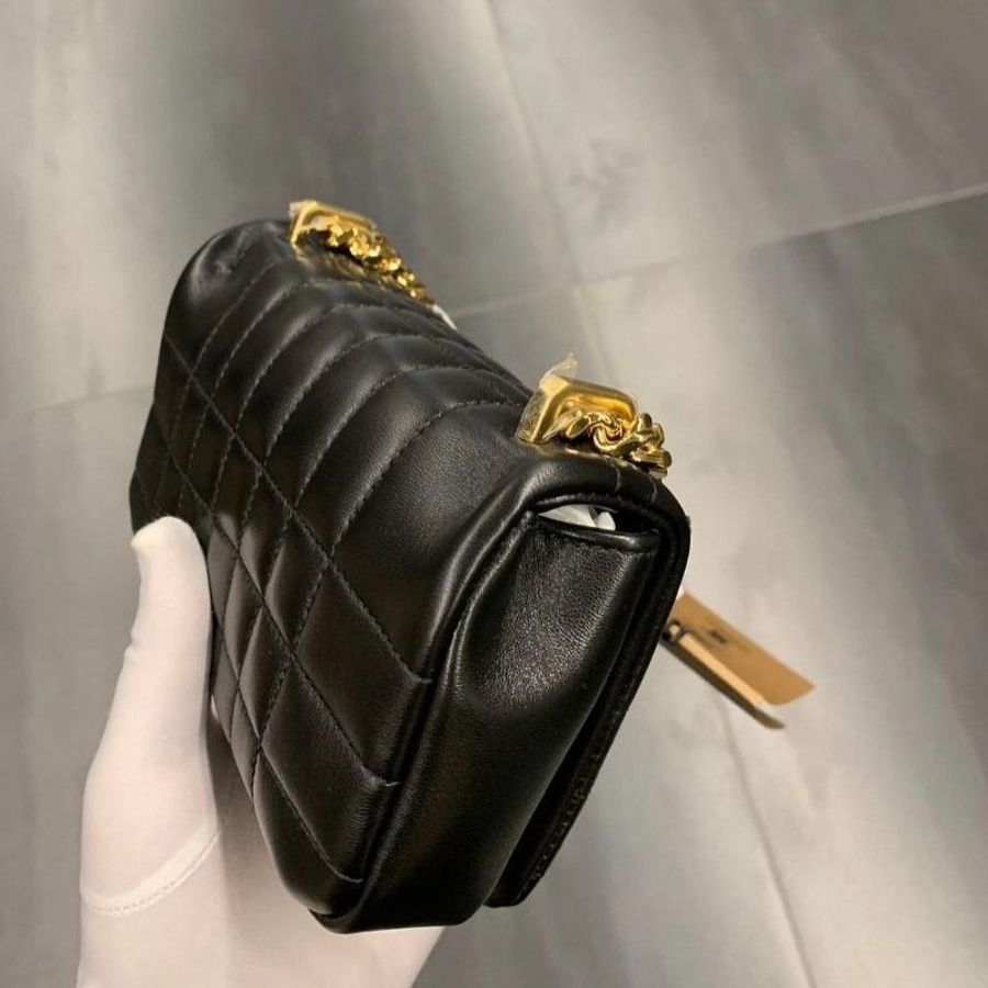 🎁特價🎁Burberry 80594921 絎縫皮革迷你蘿納 Lola包 黑色-7