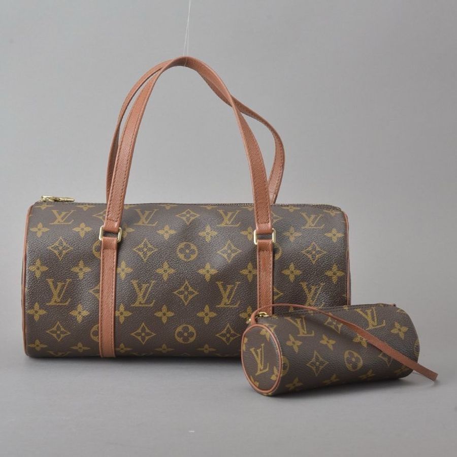 路易威登 Papillon 30 紅皮巴比龍Monogram M51385 PM 筒型-1