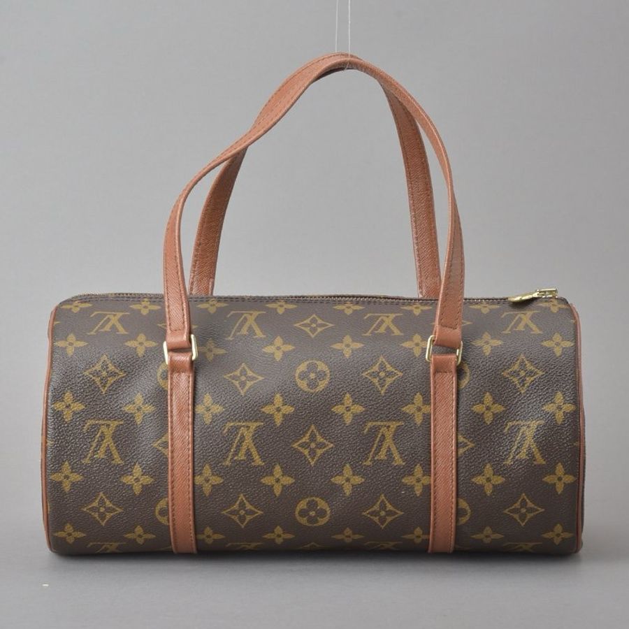 路易威登 Papillon 30 紅皮巴比龍Monogram M51385 PM 筒型-4