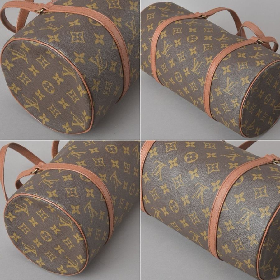 路易威登 Papillon 30 紅皮巴比龍Monogram M51385 PM 筒型-7