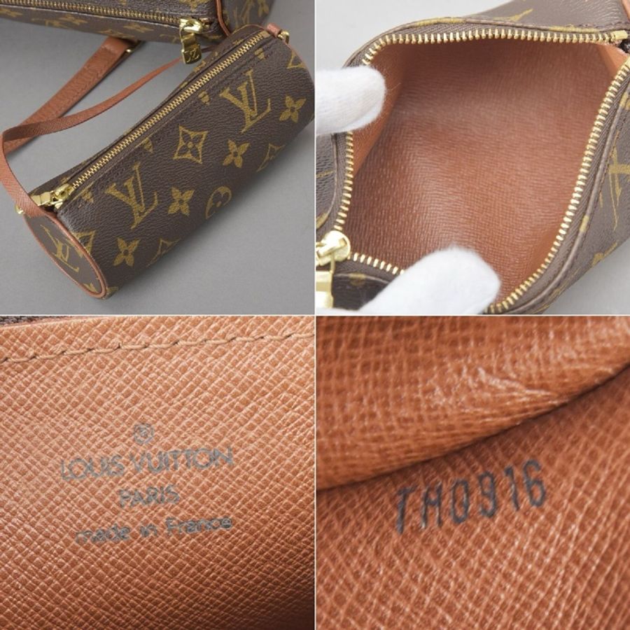 路易威登 Papillon 30 紅皮巴比龍Monogram M51385 PM 筒型-8