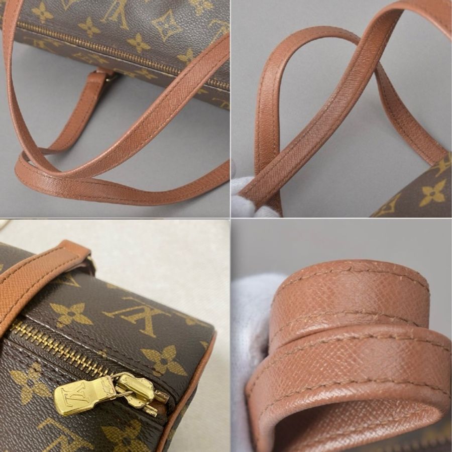 路易威登 Papillon 30 紅皮巴比龍Monogram M51385 PM 筒型-9