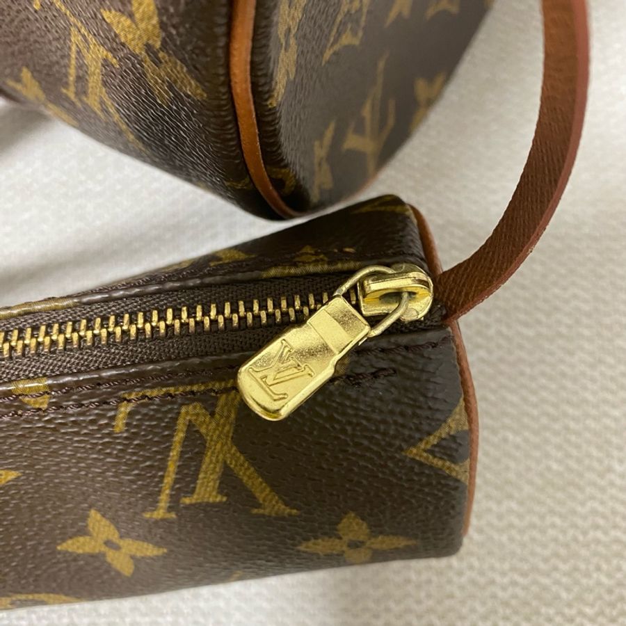 路易威登 Papillon 30 紅皮巴比龍Monogram M51385 PM 筒型-11