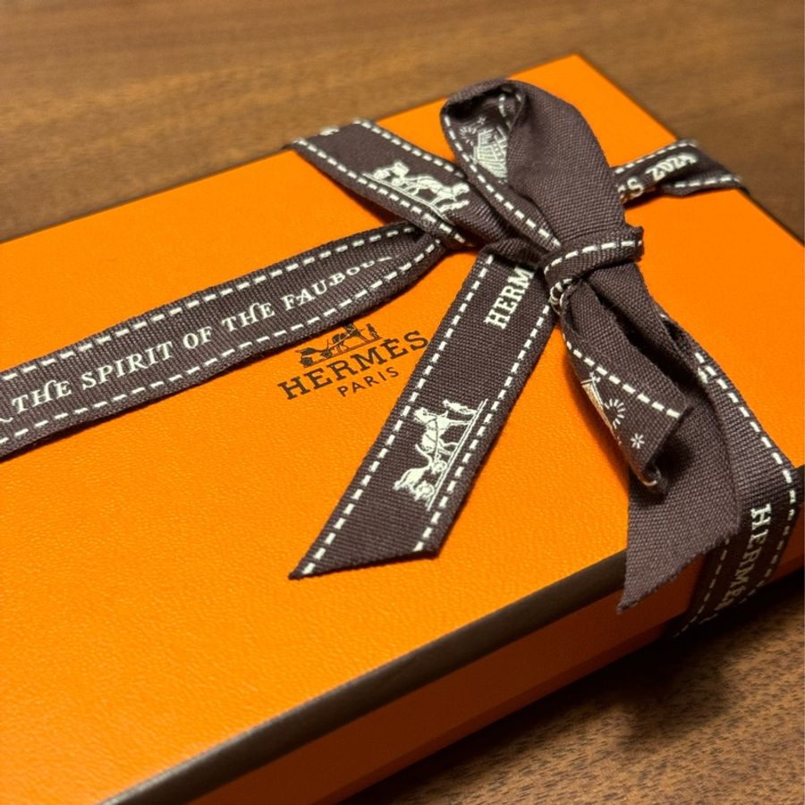 全新 Hermes Calvi card holder (Black)-3