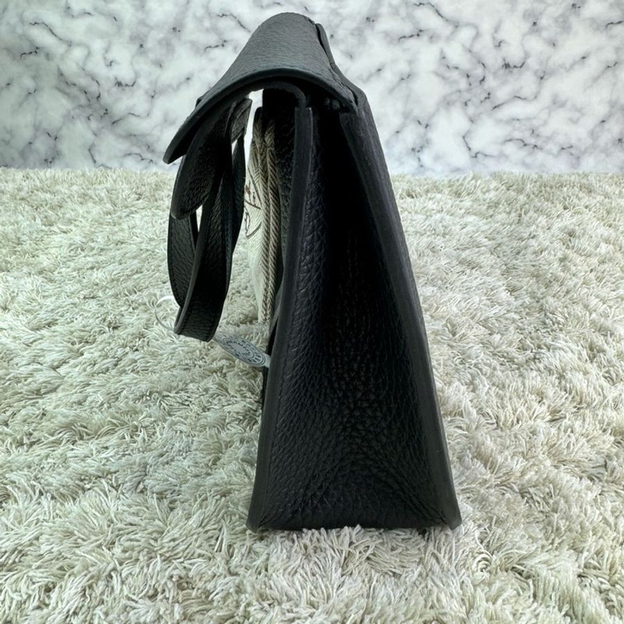 Hermes Halzan 25 Bag 黑色 銀釦 B刻 2024年(大全配)-10