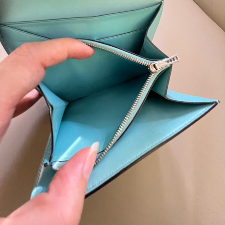 Hermes Constance 蜥蜴皮H釦短夾-22