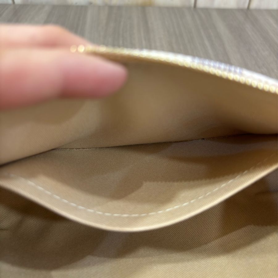 LV N41207 白格 白色 棋盤 格紋 防水 肩背包 腋下包 晚宴包 麻將包 夜店包-13