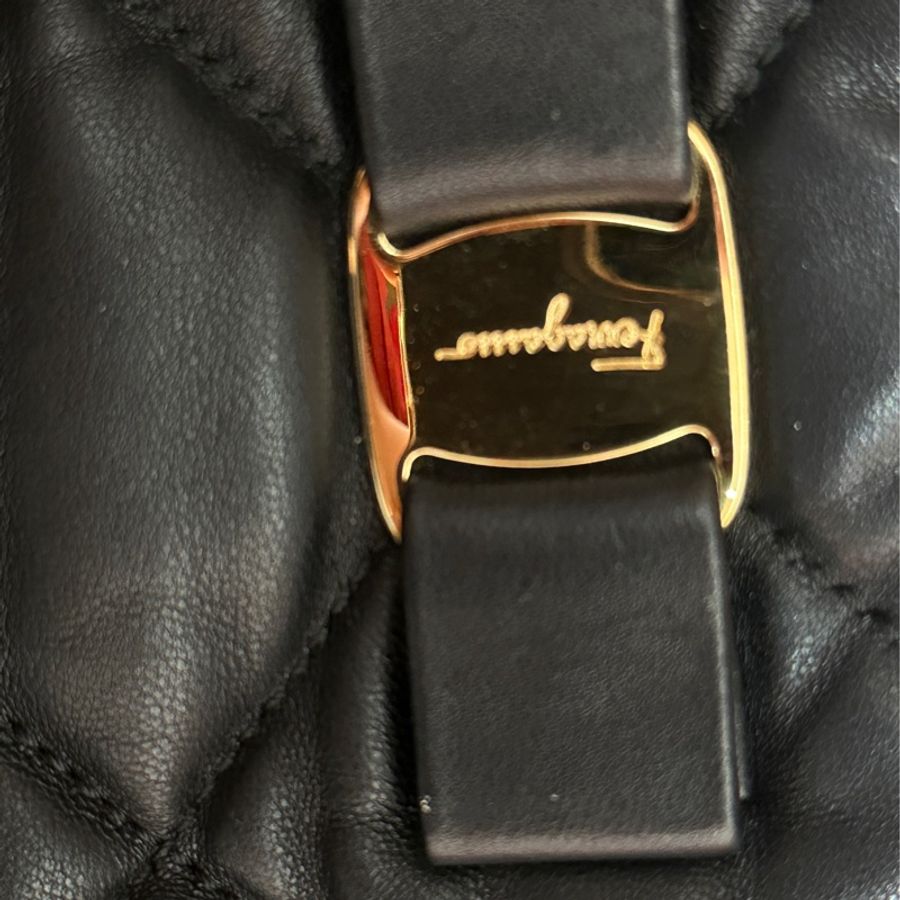 Ferragamo Leather Bag - Black Colour-17