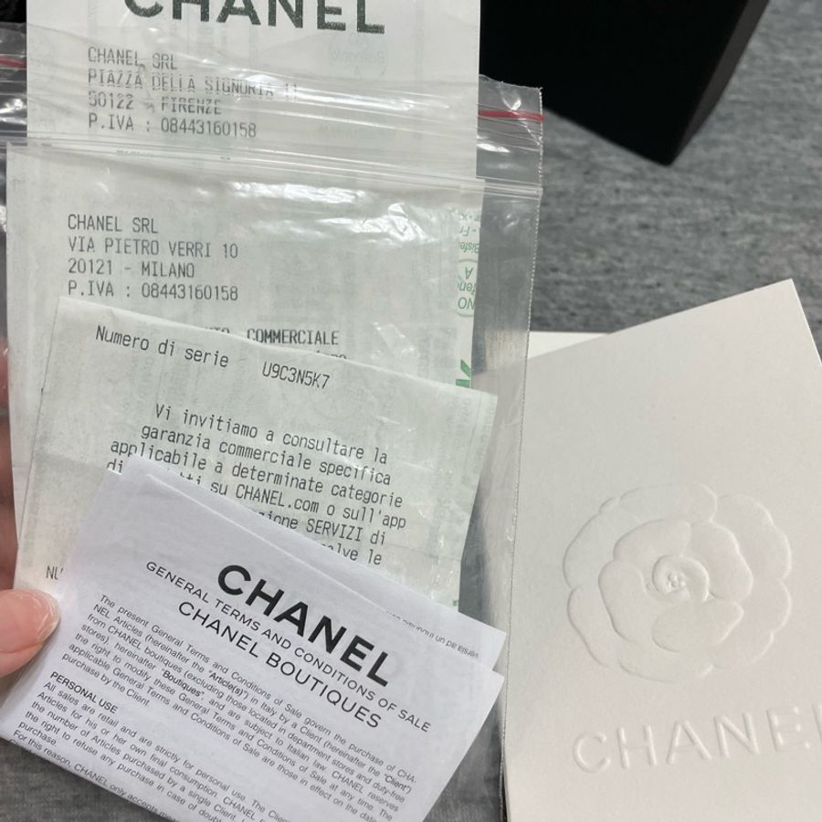 Chanel woc 發財包 黑金 磁吸扣-11