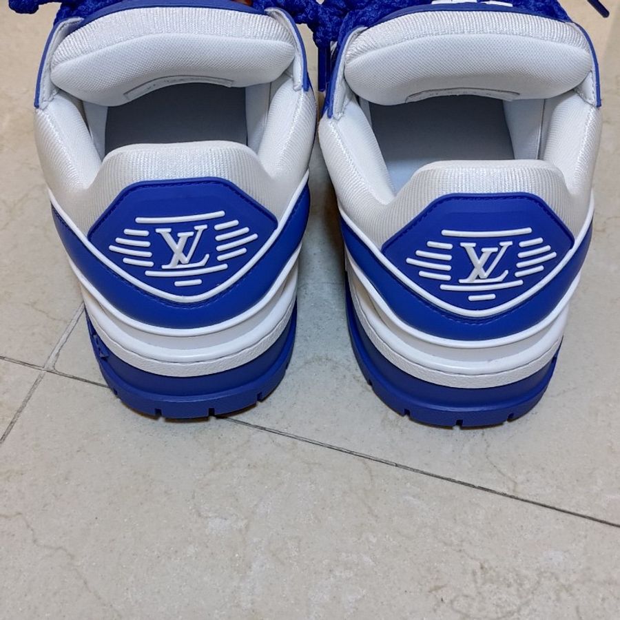 LV Maxi Trainer (8號碼)藍白色麵包鞋-11