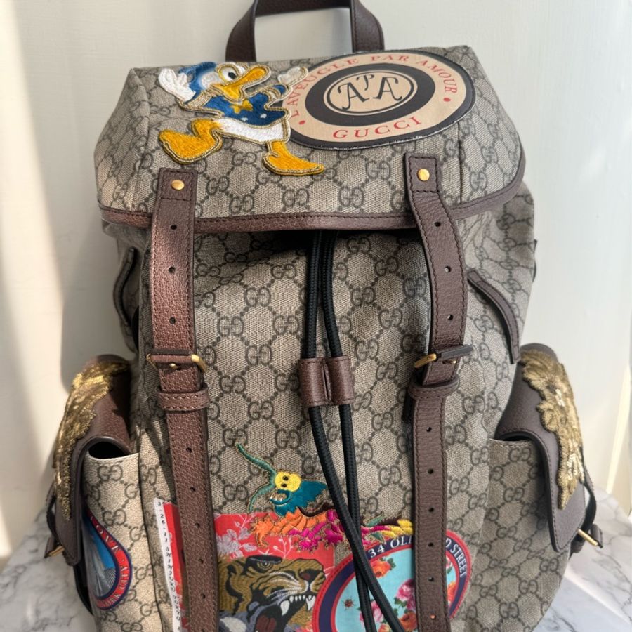 Gucci 唐老鴨聯名系列後背包-0