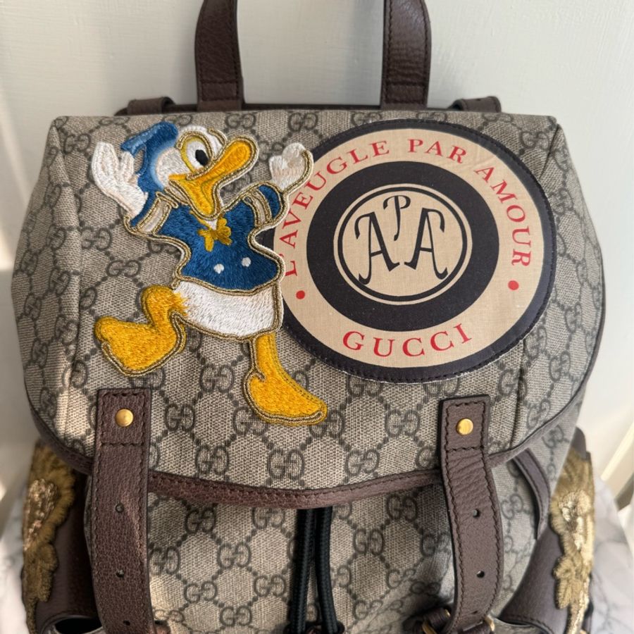 Gucci 唐老鴨聯名系列後背包-7