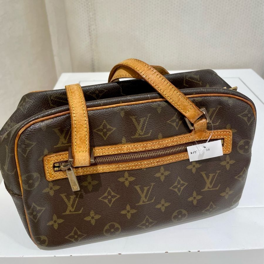 ［專櫃復刻款］LV中古開口笑單肩包 Louis Vuitton Vintage Cite MM Bag-0