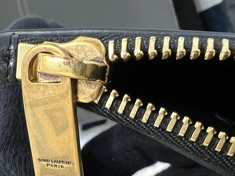 YSL Logo黑金手拿包Saint Laurent-11