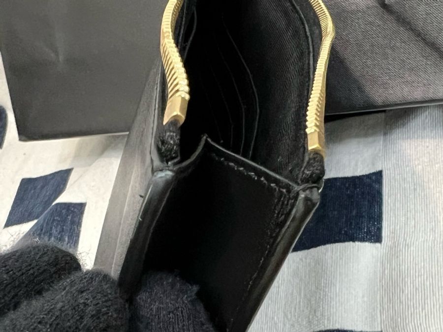 YSL Logo黑金手拿包Saint Laurent-13