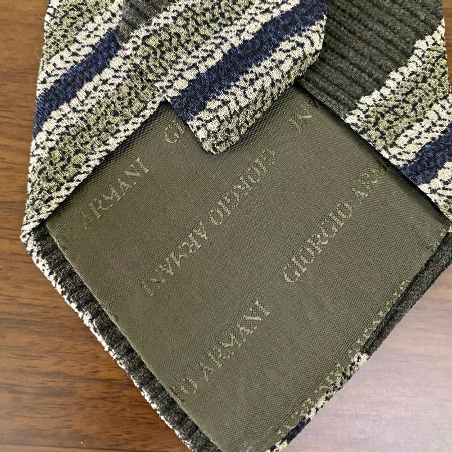 Giorgio Armani 100% 𢇁綢領帶(中古)-5