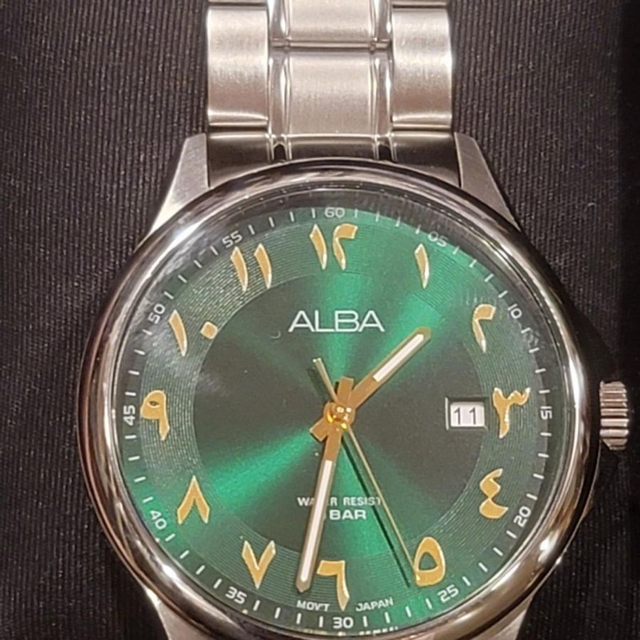 杜拜帶回,阿拉伯文限量面盤,alba手錶-1