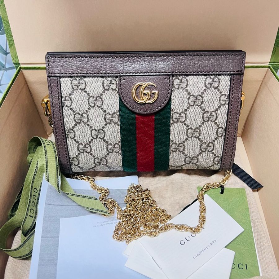 Gucci磁扣mini鏈條包-0