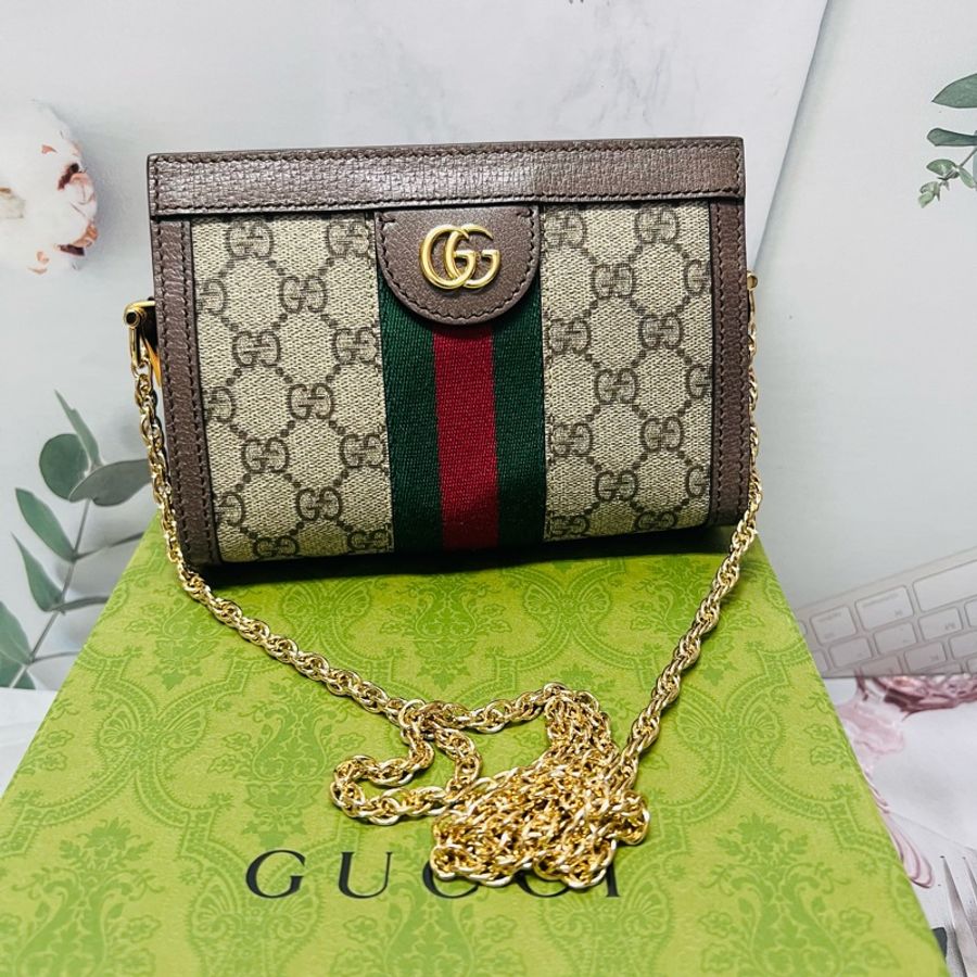 Gucci磁扣mini鏈條包-2