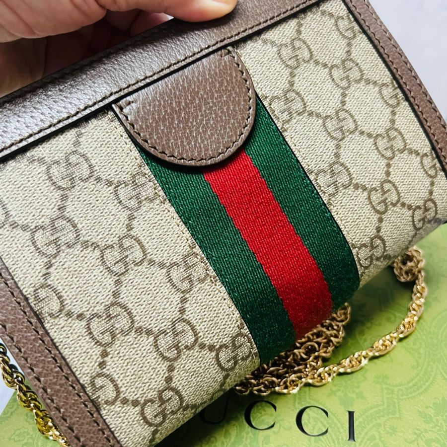 Gucci磁扣mini鏈條包-3