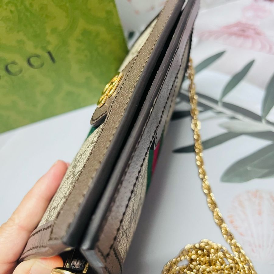 Gucci磁扣mini鏈條包-8