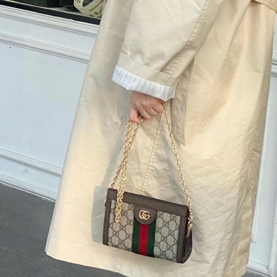 Gucci磁扣mini鏈條包-10