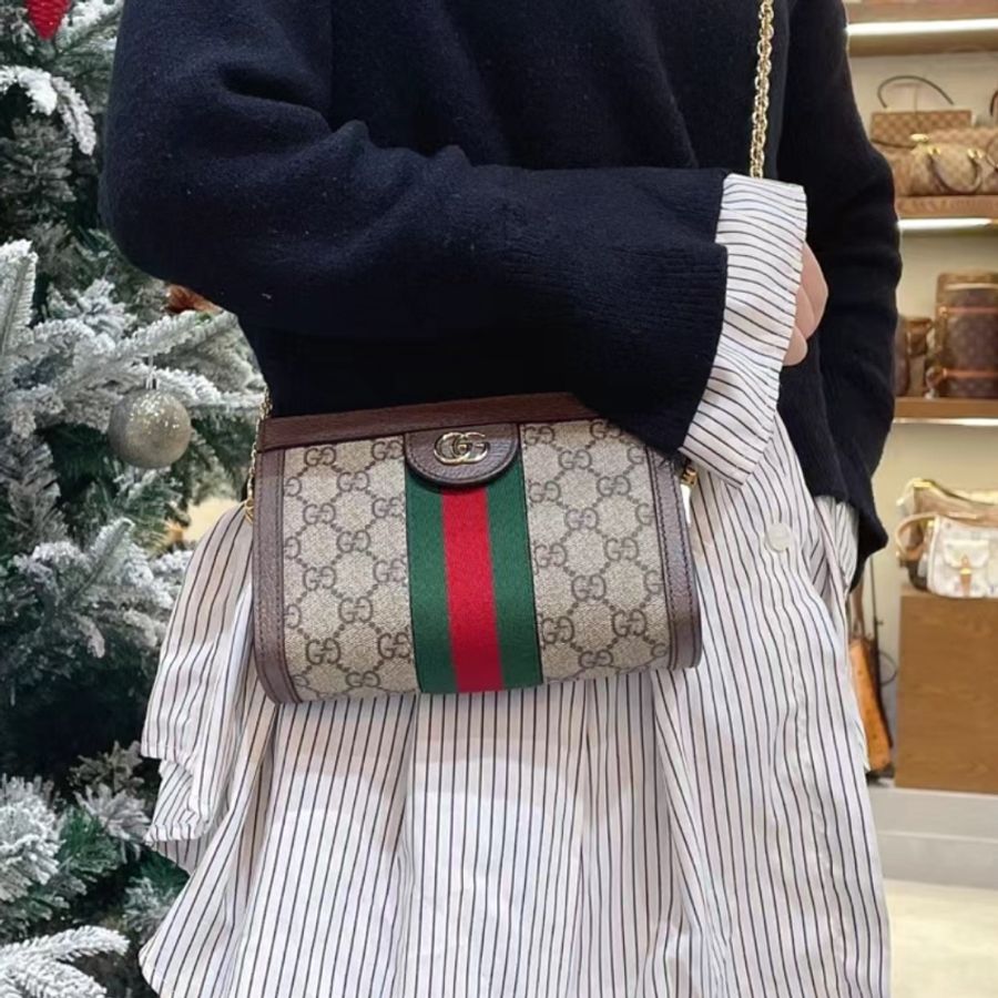 Gucci磁扣mini鏈條包-11